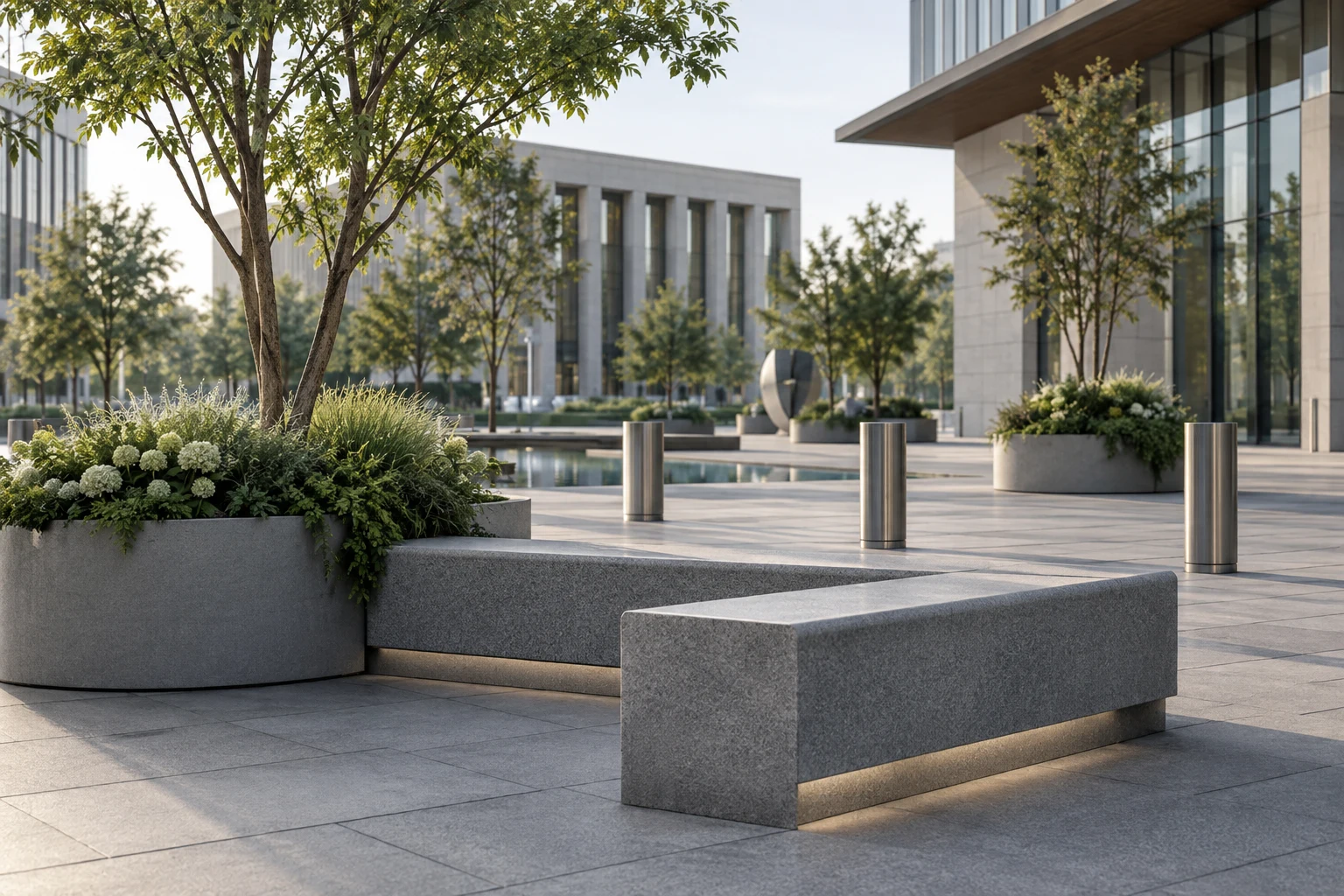 Protective street furniture